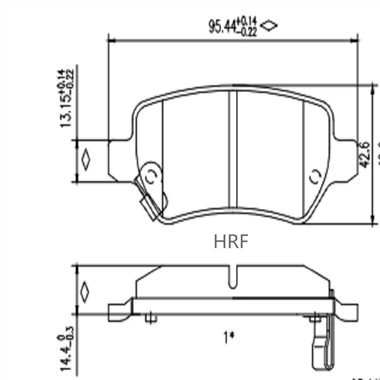 Plăcuțe de frână spate pentru Opel Astra